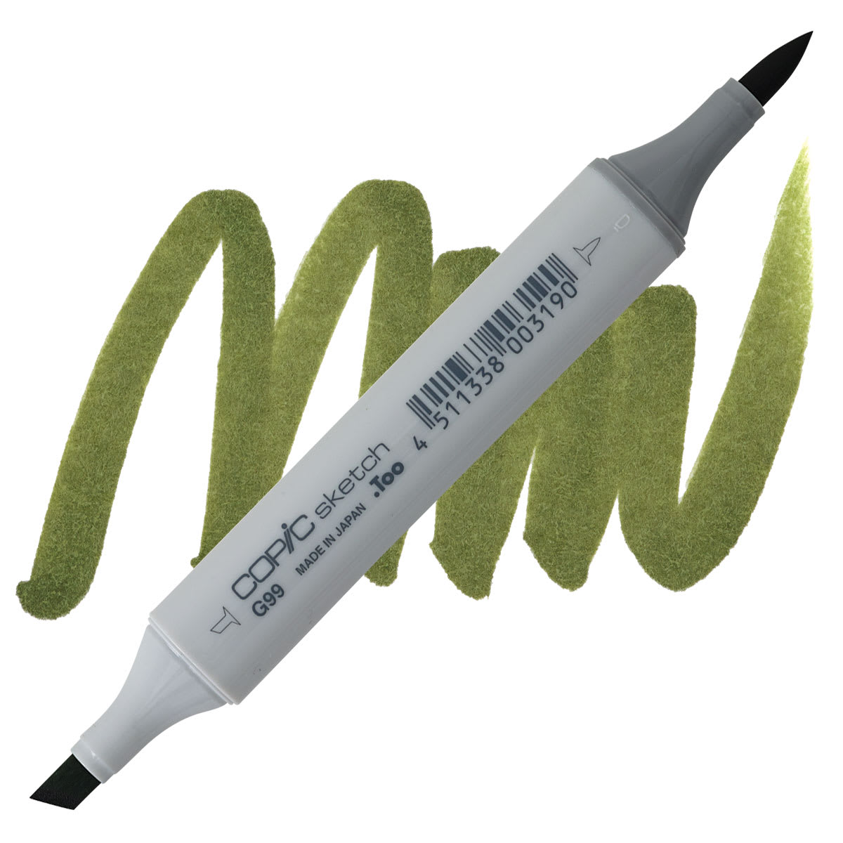 Copic Sketch Marker - Olive G99 marker and swatch