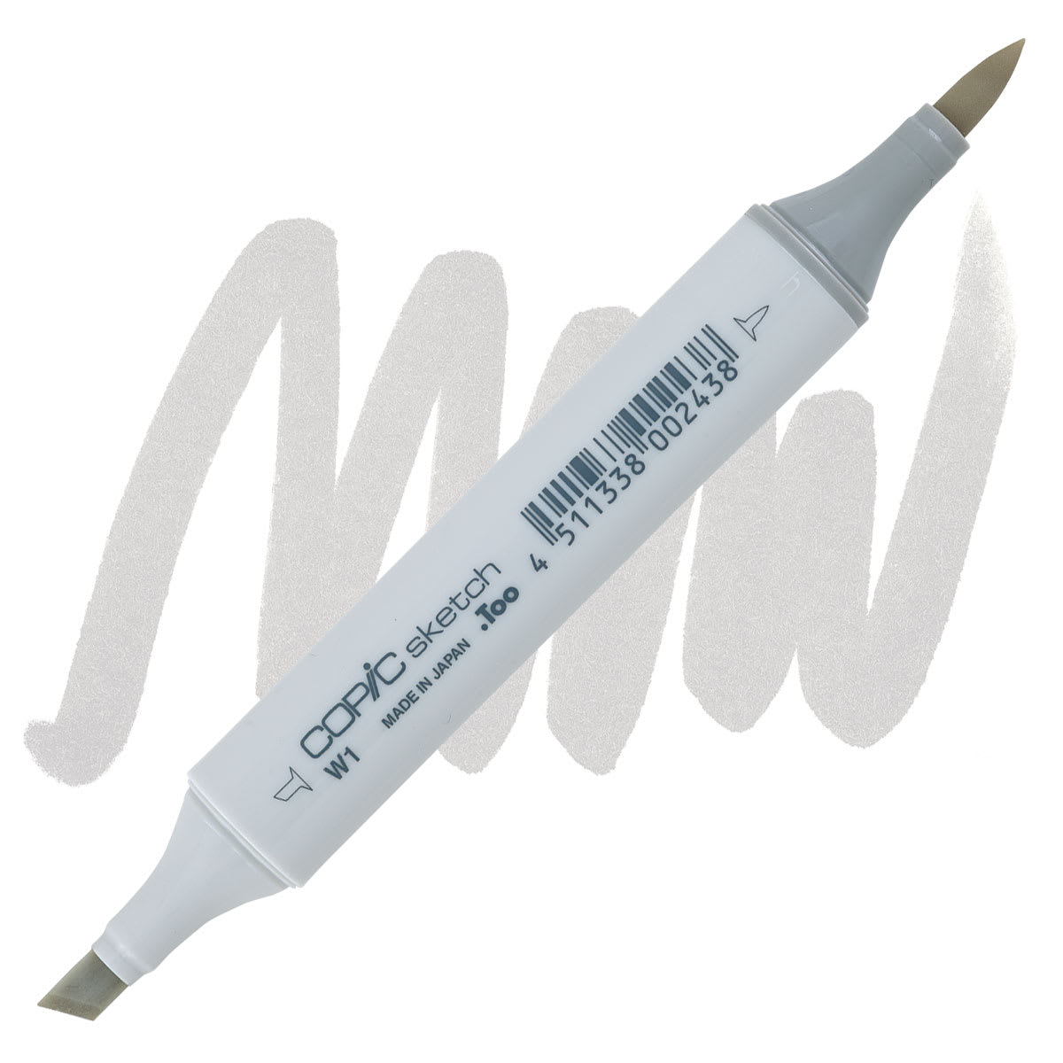Copic Sketch Marker - Warm Gray W1 marker and swatch
