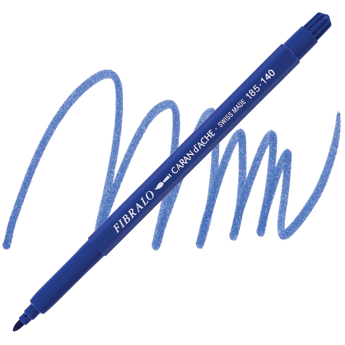 Caran d'Ache Fibralo Marker - Ultramarine marker and swatch