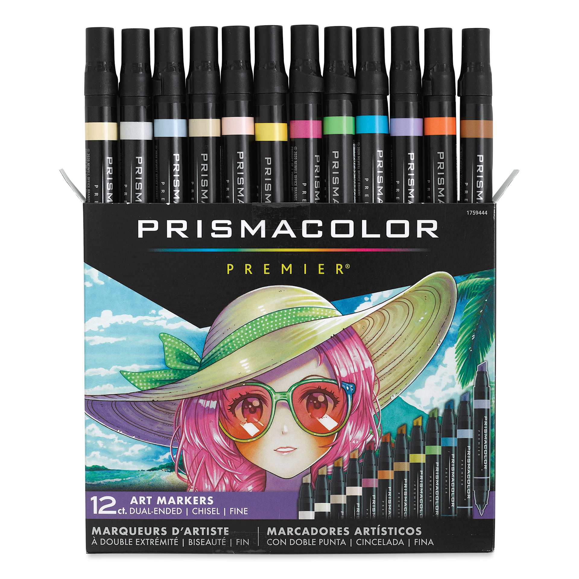 Prismacolor Premier Dual-Ended Art Marker Set - Manga, Set of 12