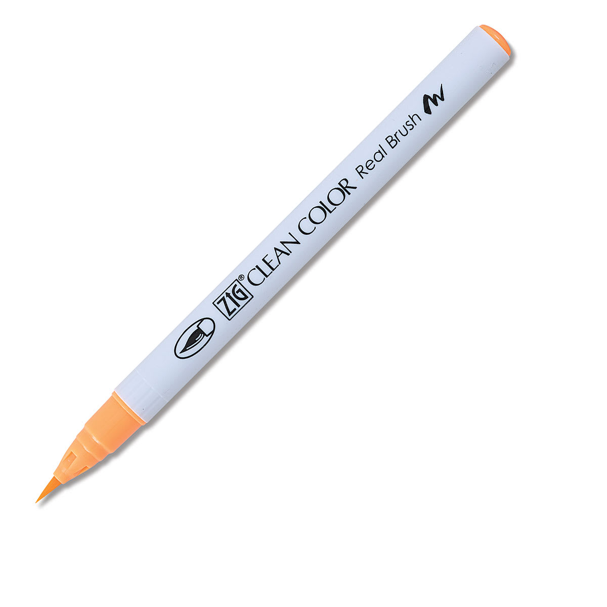 Kuretake Zig Clean Color Real Brush Pen - Fluorescent Orange