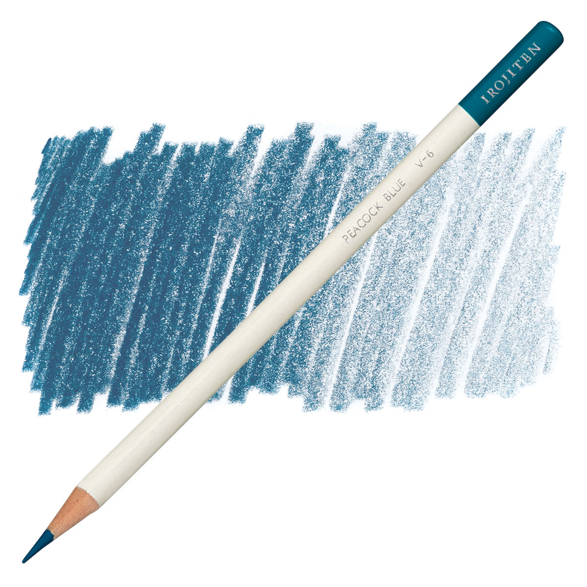 Irojiten Color Pencil - Peacock Blue pencil and swatch