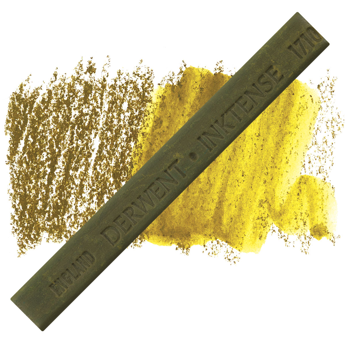 Derwent Inktense Block - Amber block and swatch