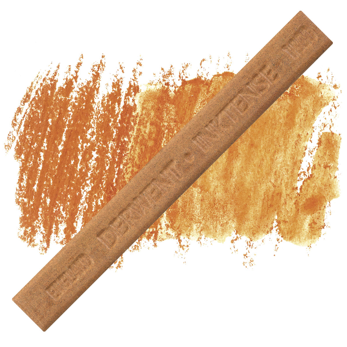 Derwent Inktense Block - Baked Earth block and swatch
