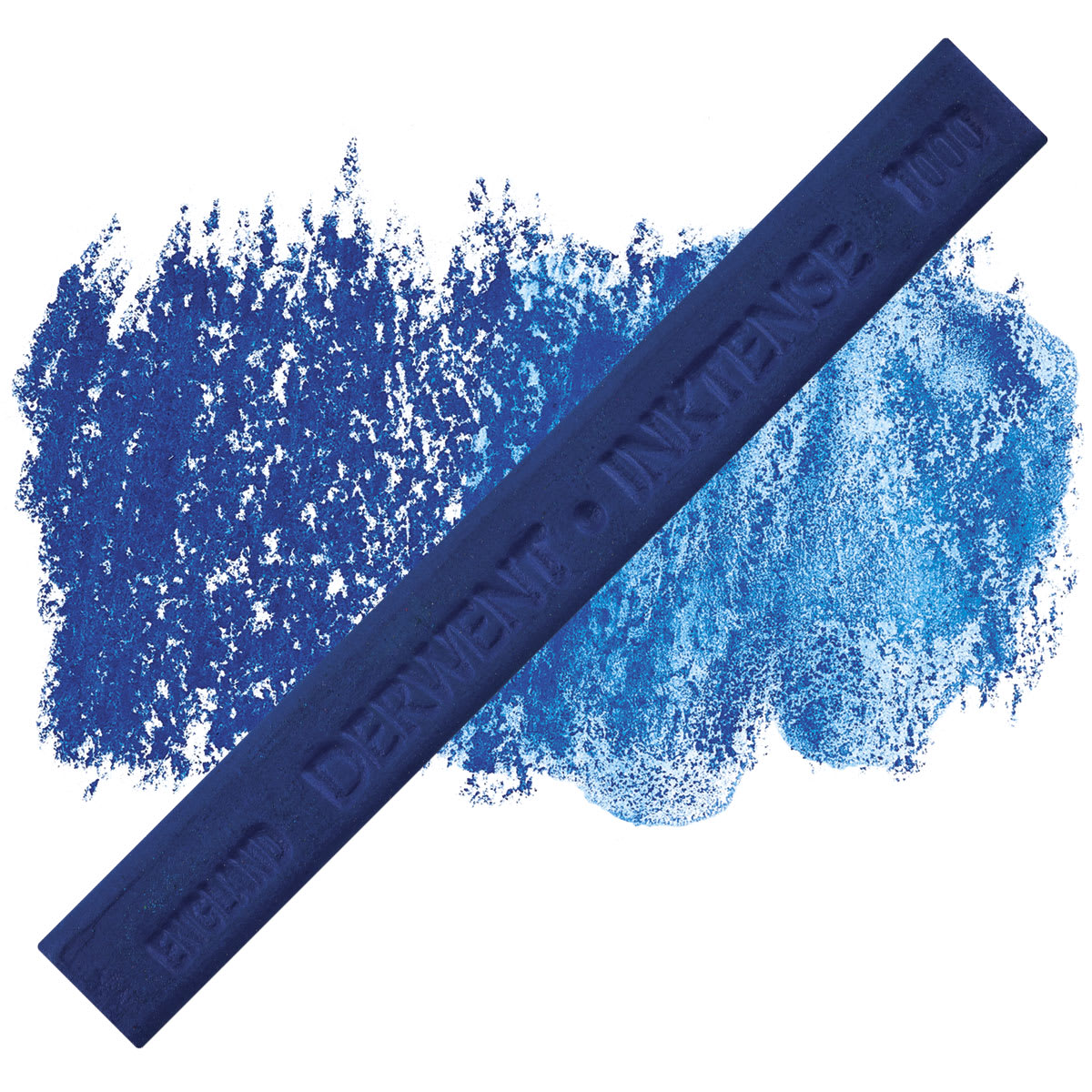 Derwent Inktense Block - Bright Blue block and swatch
