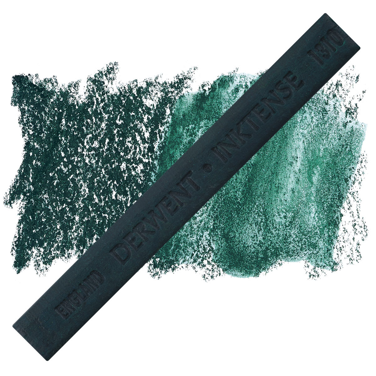 Derwent Inktense Block - Iron Green block and swatch