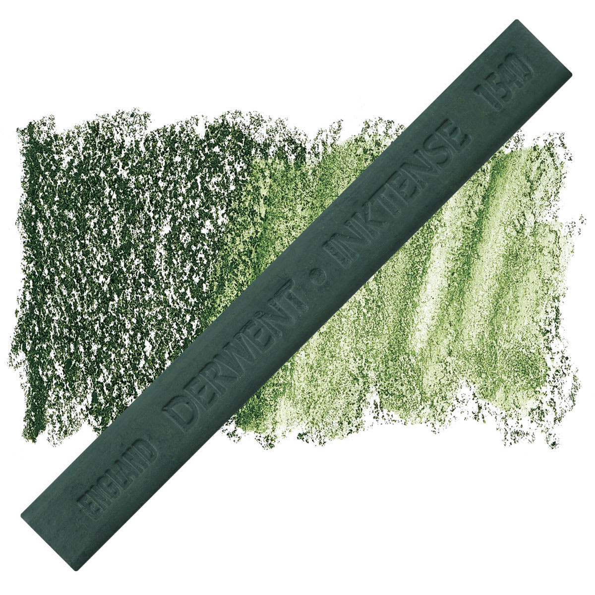 Derwent Inktense Block - Light Olive block and swatch