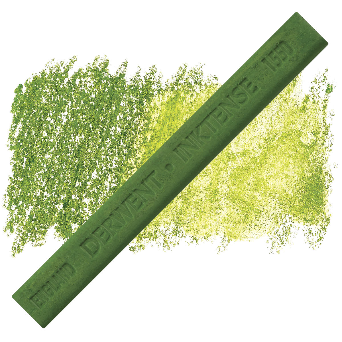 Derwent Inktense Block - Spring Green block and swatch