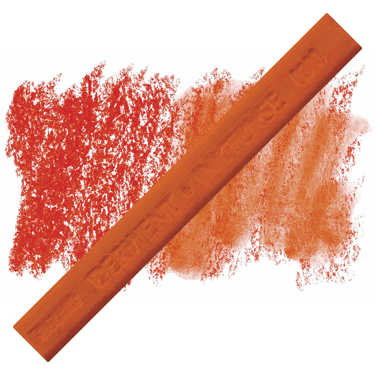 Derwent Inktense Block - Tangerine block and swatch