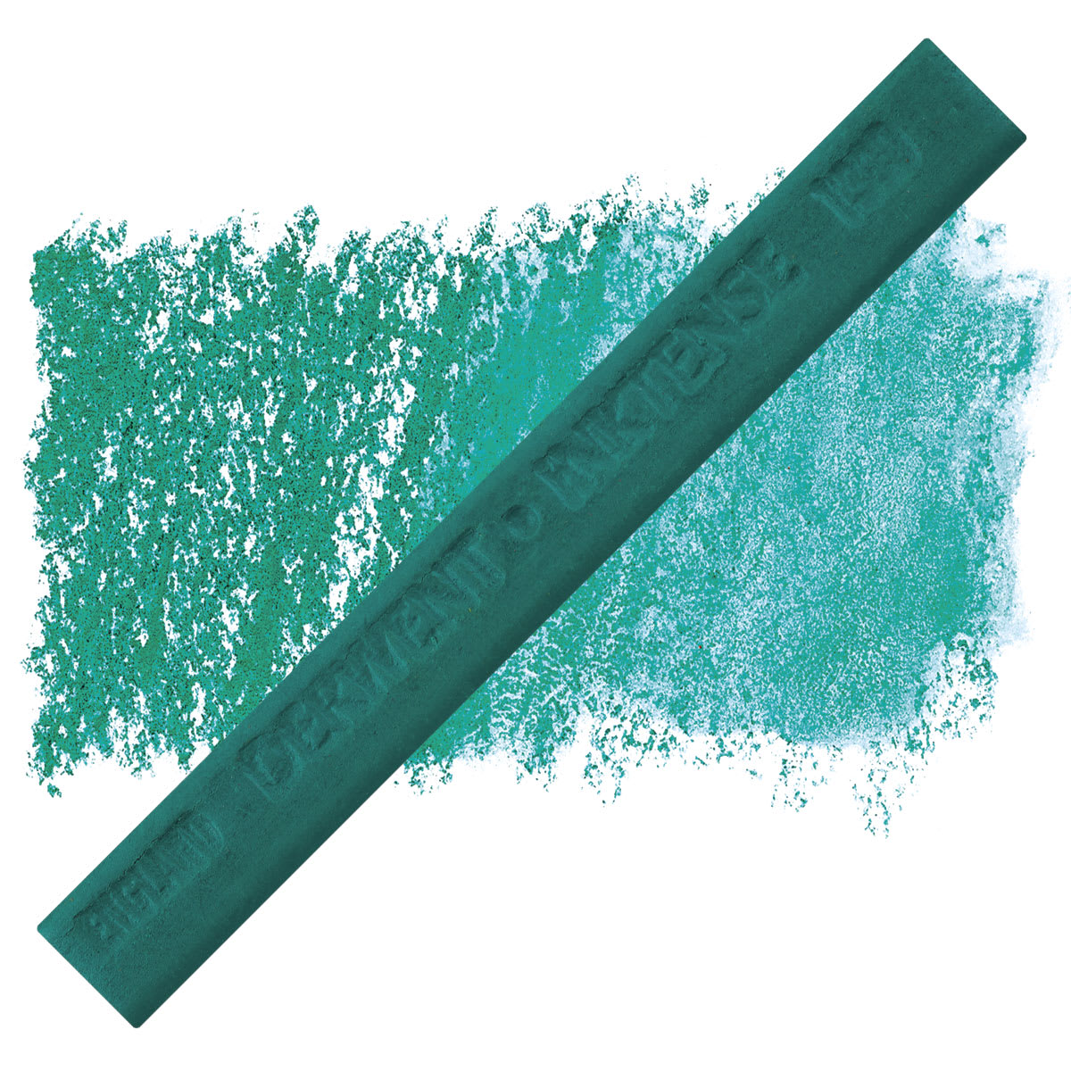 Derwent Inktense Block - Teal Green block and swatch