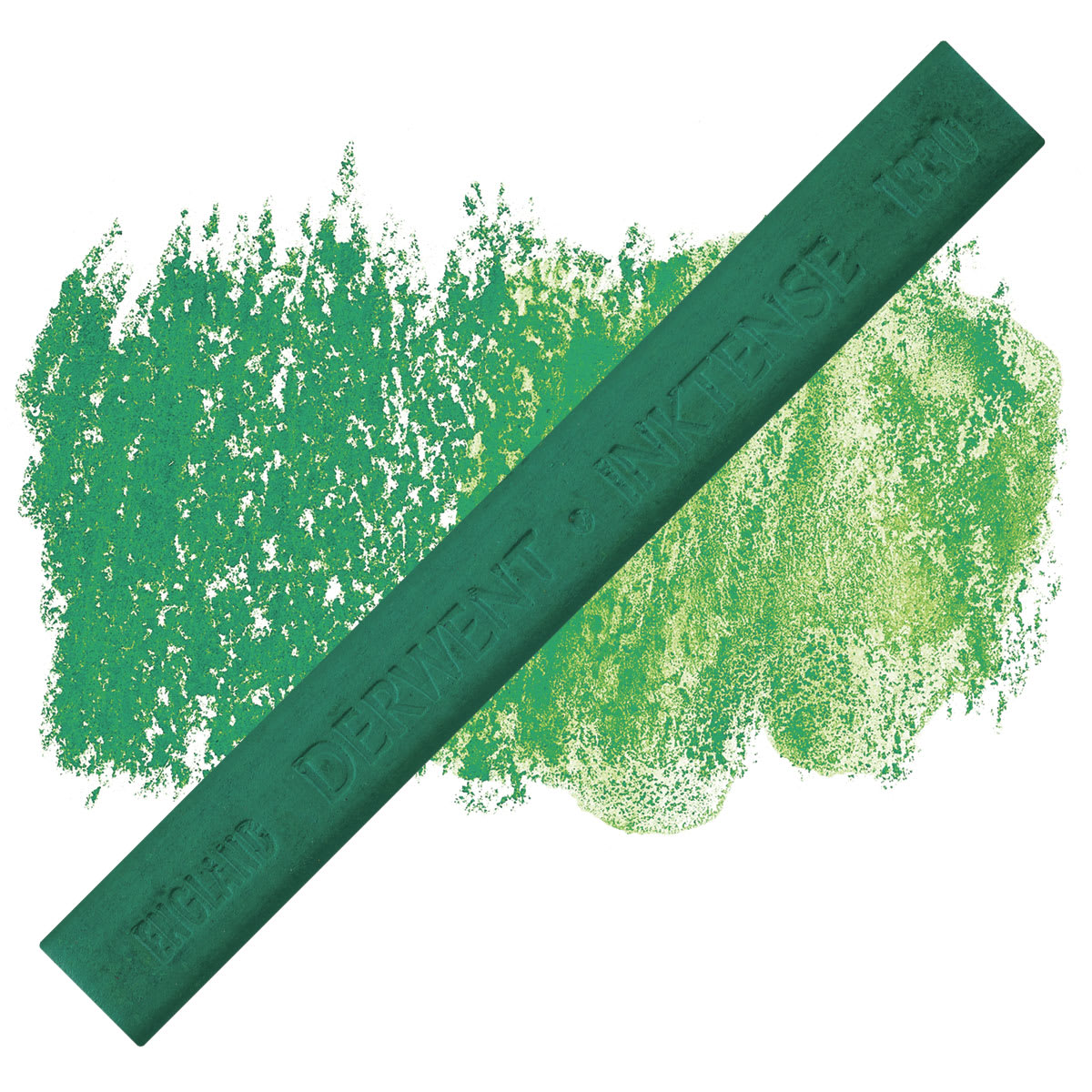 Derwent Inktense Block - Vivid Green block and swatch
