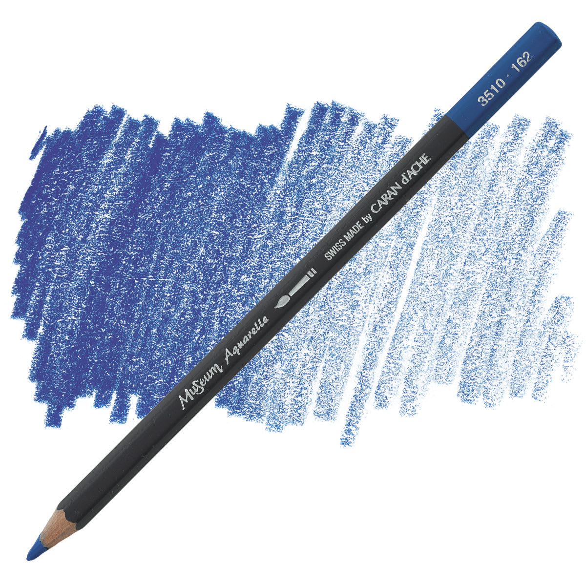 Caran D'Ache Museum Aquarelle Pencil - Phthalocyanine Blue pencil and swatch