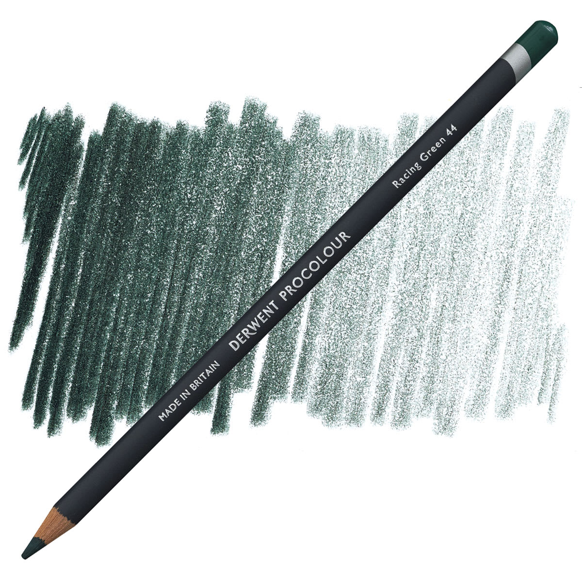 Derwent ProColour Colored Pencil - Racing Green pencil and swatch