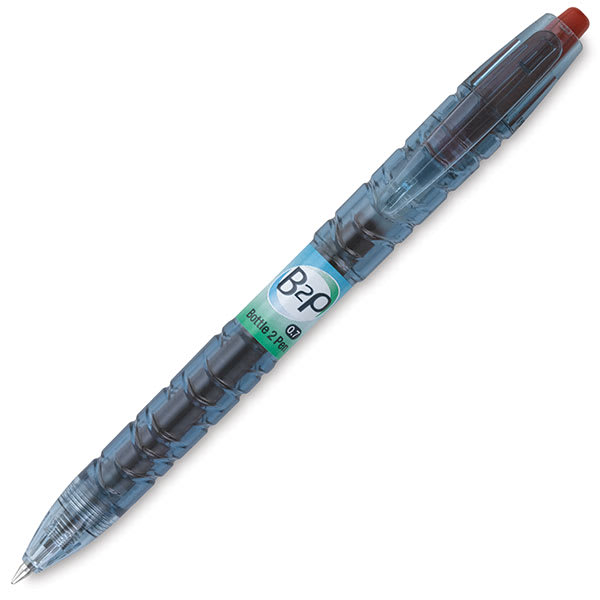 Pilot Begreen Bottle 2 Pen Rollerball Gel Pen  - Red, pen shown at angle