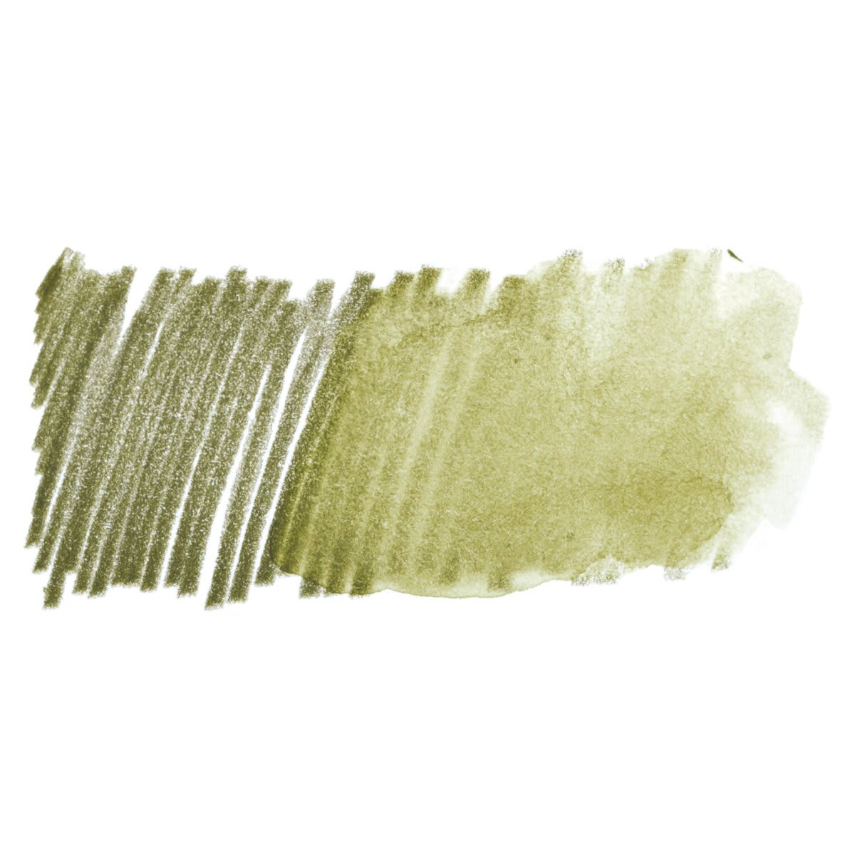 Faber Castell Goldfaber Aqua Watercolor Pencil - Olive Green Yellowish 173 swatch