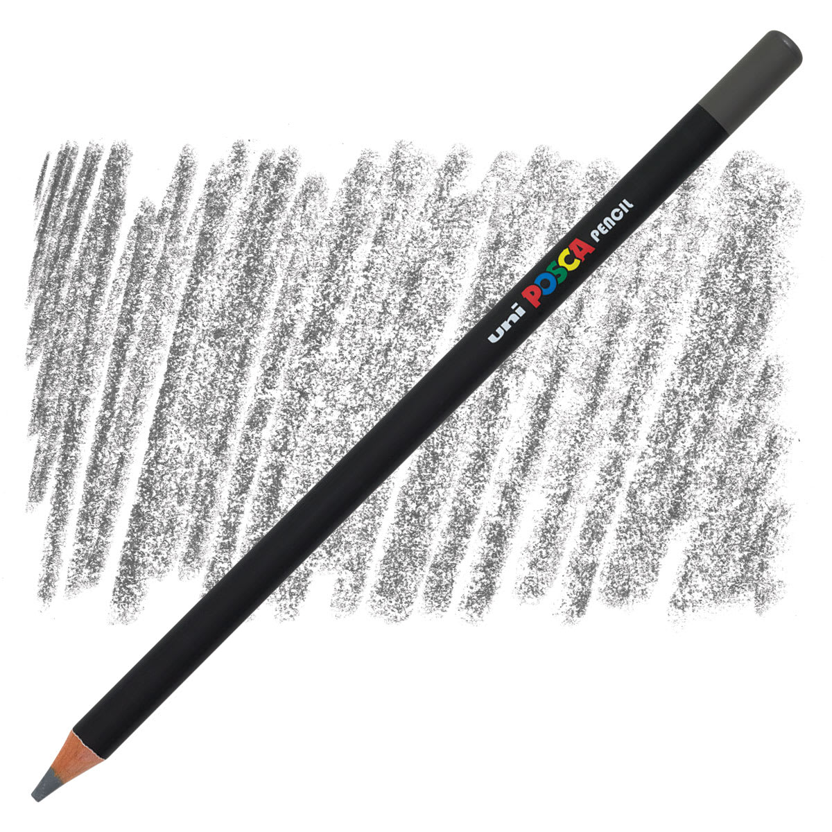 Posca Colored Pencil - Dark Grey pencil and swatch