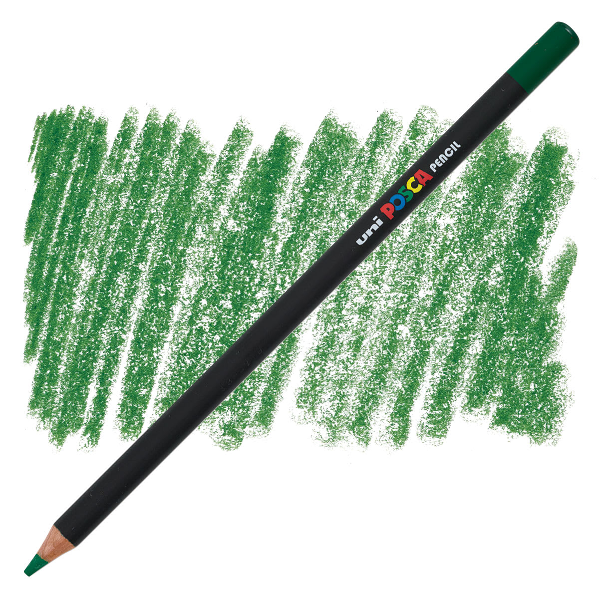 Posca Colored Pencil - Dark Olive pencil and swatch