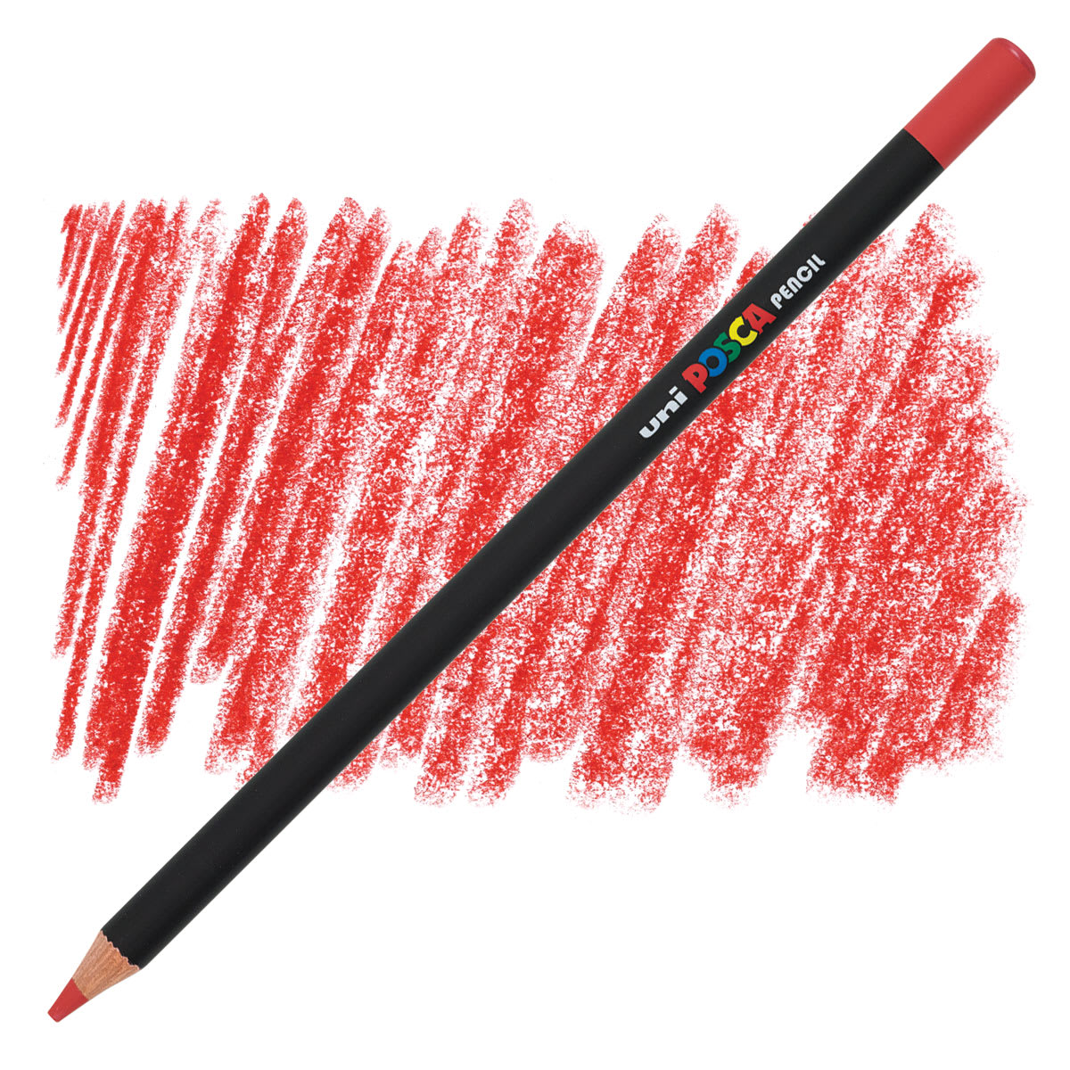 Posca Colored Pencil - Dark Red pencil and swatch