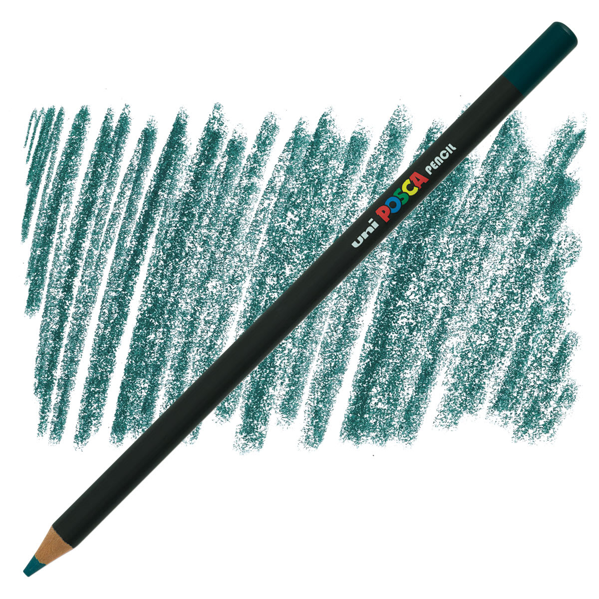 Posca Colored Pencil - Pine Green pencil and swatch