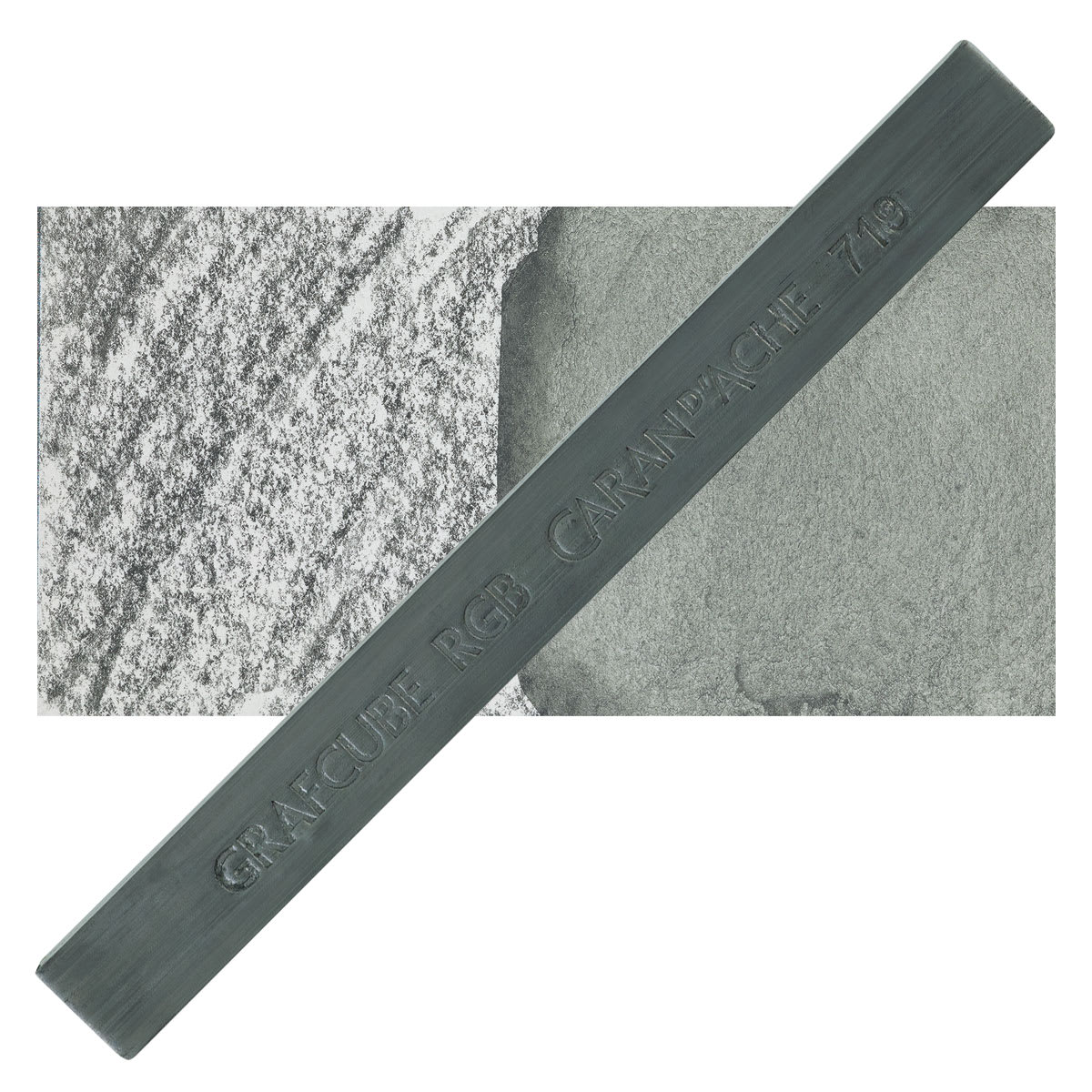 Caran d'Ache Grafcube RGB Graphite Stick - Phthalo Green stick and swatch