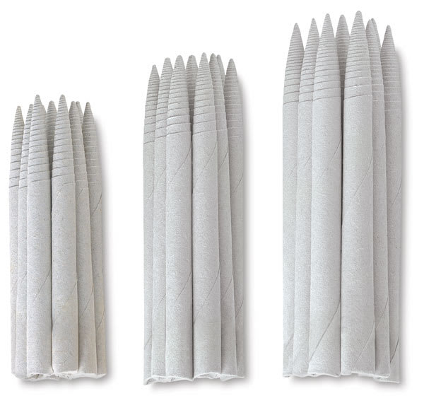 Tortillons - 36 pc Class Pack of varying sizes of Tortillons shown upright