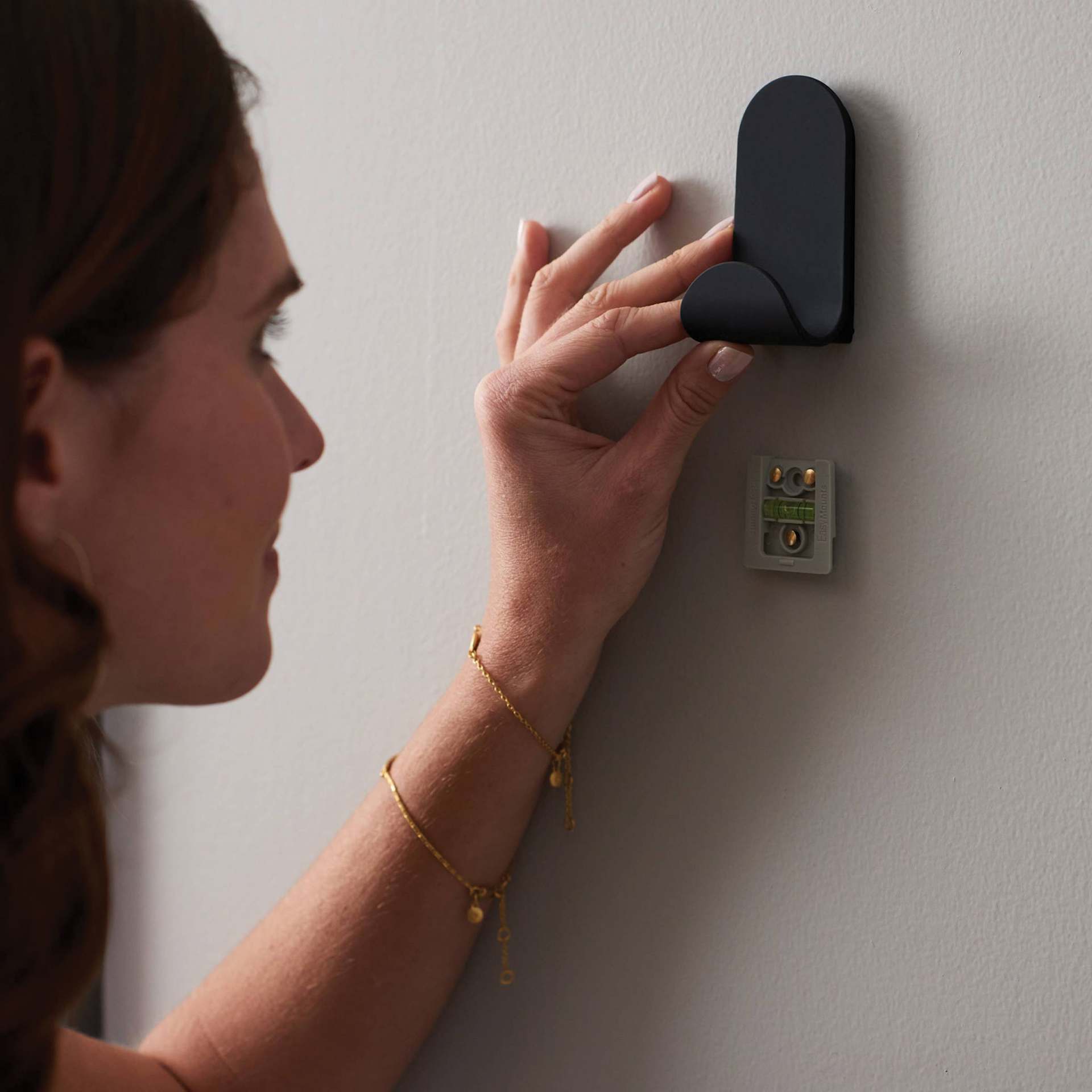 Duck EasyMounts Interior Drywall J-Hook Black (Sliding Black J-Hook onto EasyMount)