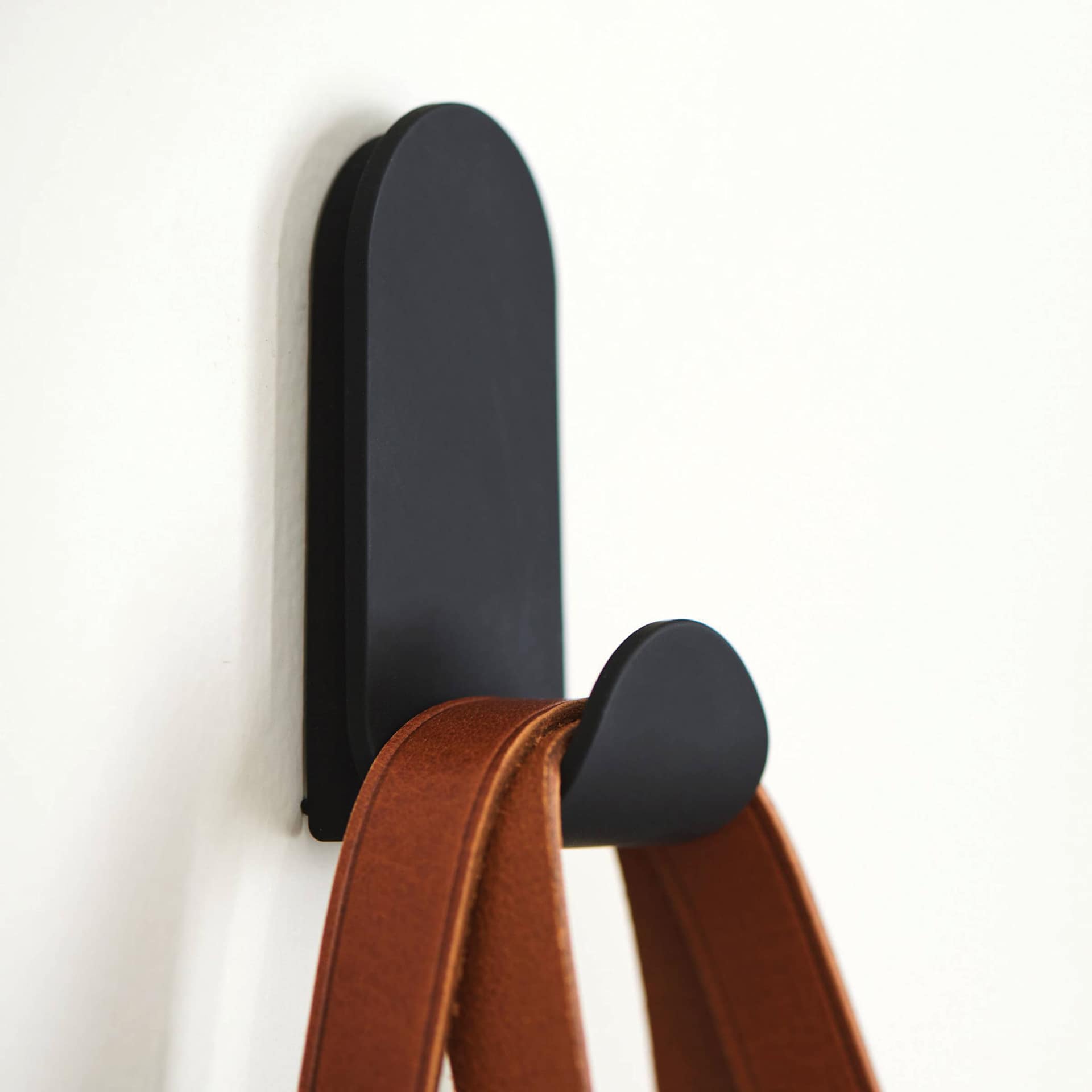 Duck EasyMounts Interior Drywall J-Hook Black (j-hook securely holding bag)