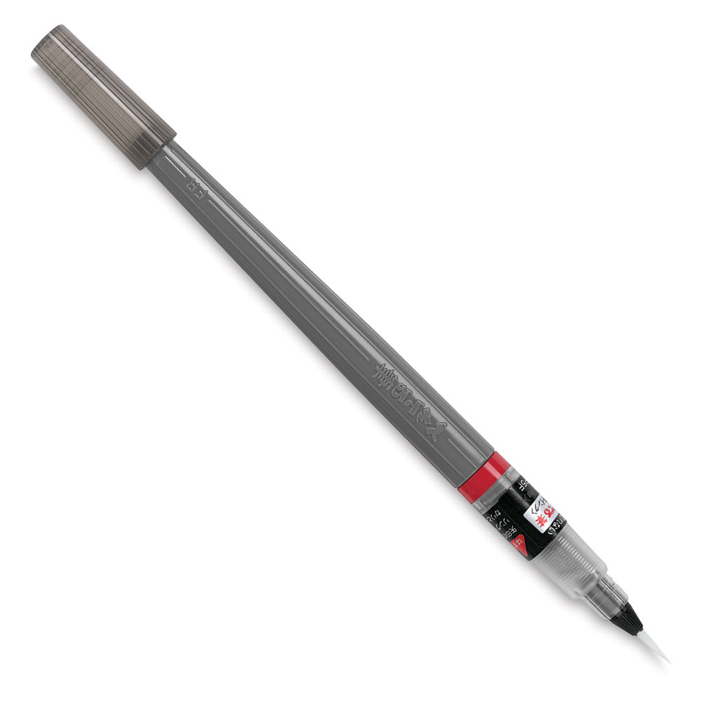 Pentel Arts Pigment Ink Color Brush Black Fine Tip, shown open