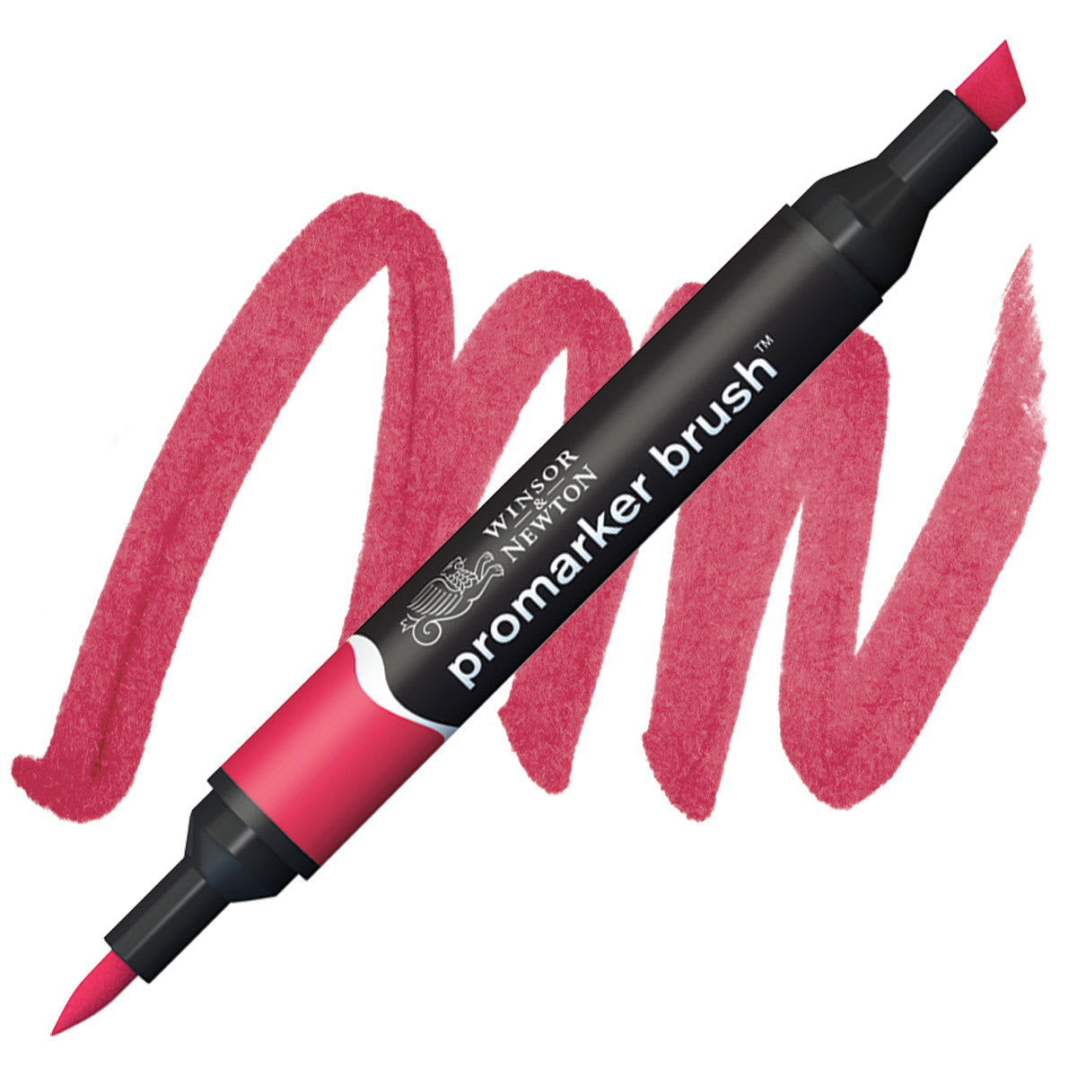 Winsor & Newton Promarker Brush Marker - Ruby marker and swatch