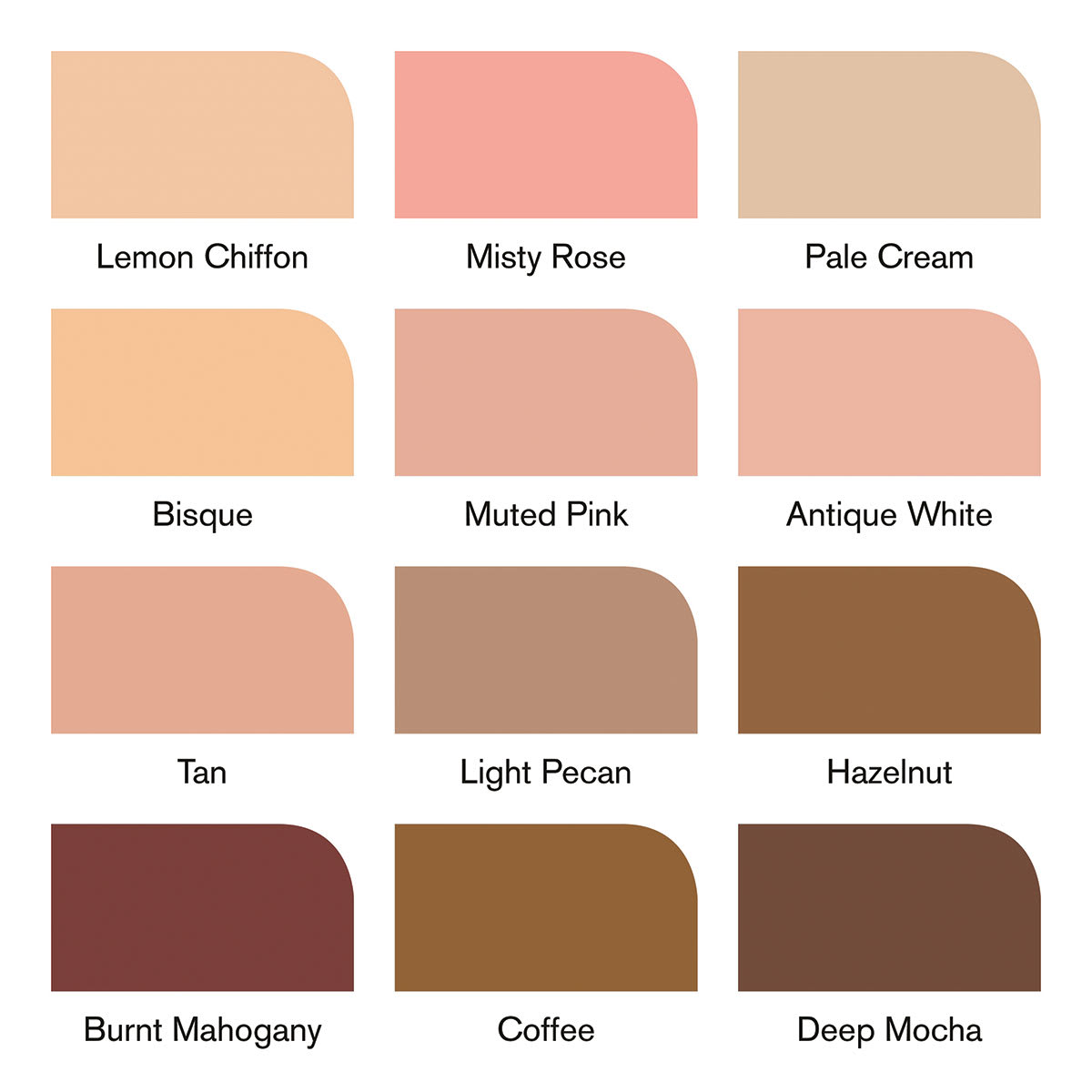 Winsor & Newton Promarker - Skin Tones, Set of 13, color swatches