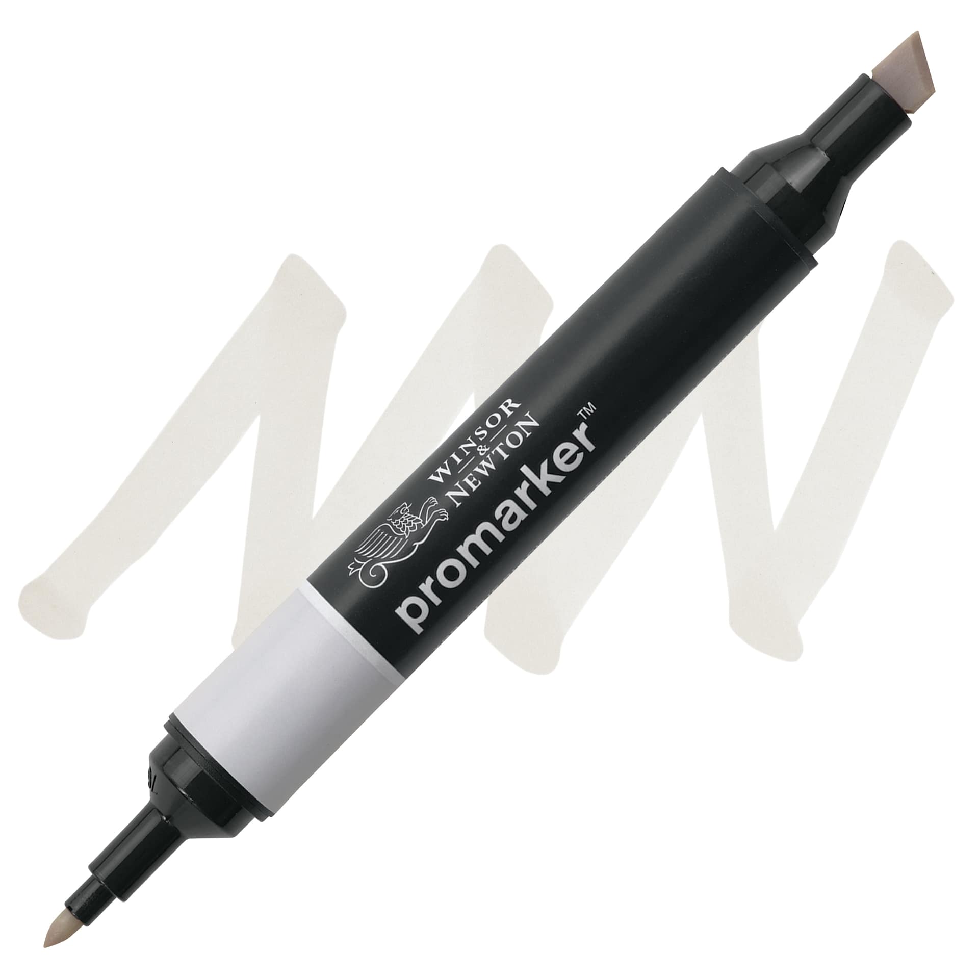 Winsor & Newton Promarker - Warm Grey 0, marker with swatch