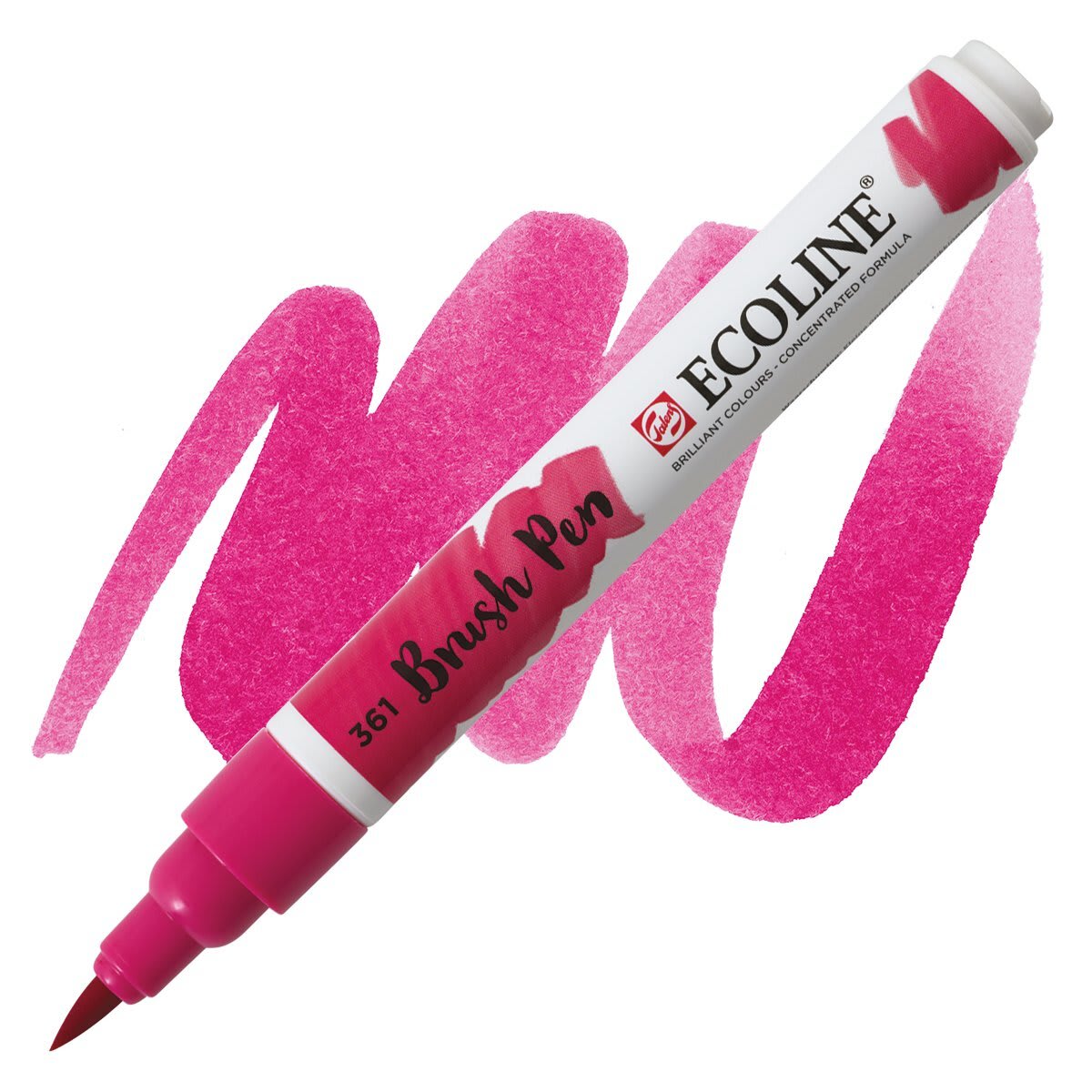 Royal Talens Ecoline Brush Marker - Light Rose marker and swatch