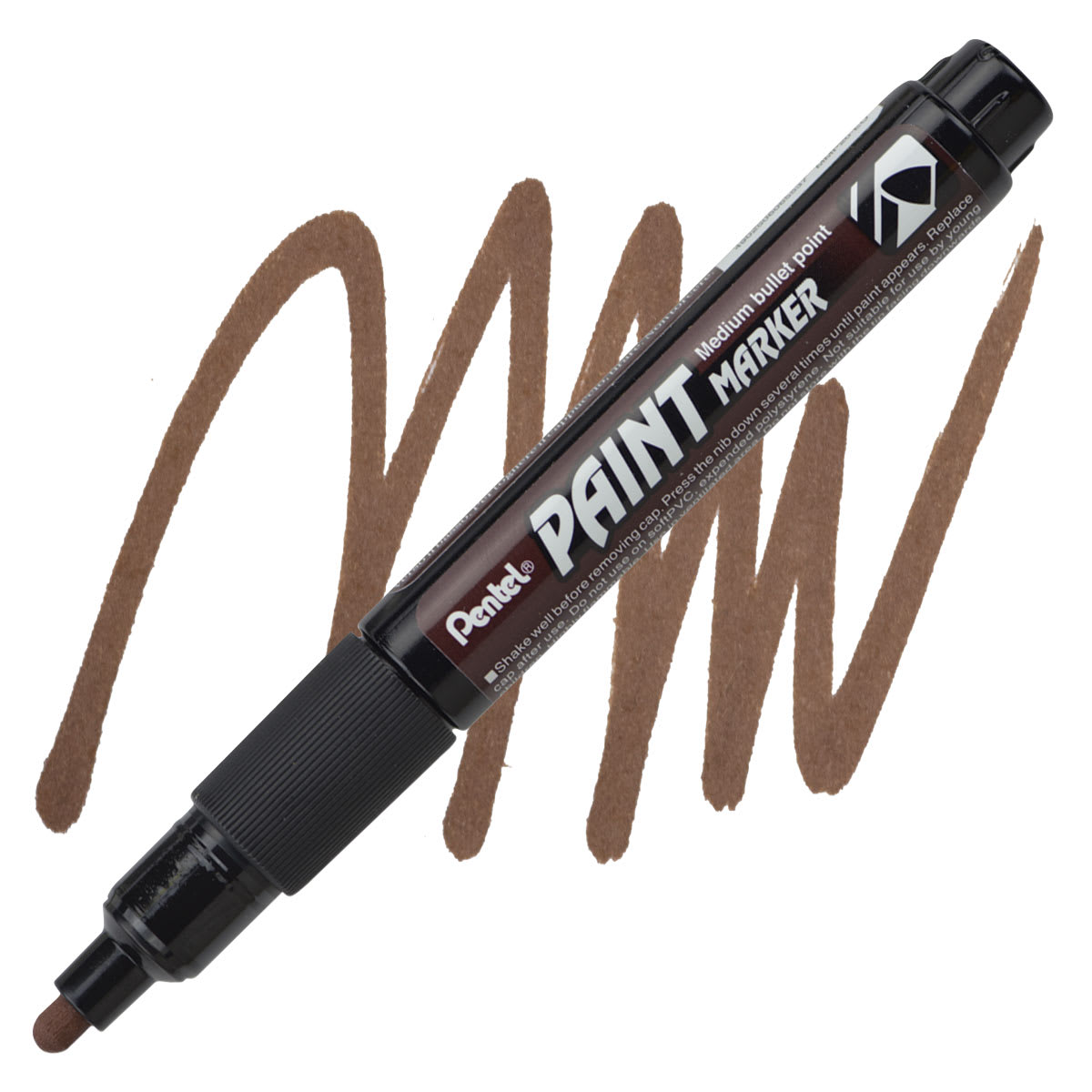 Pentel Paint Marker - Brown marker and swatch