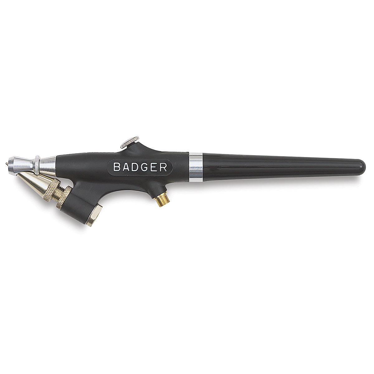 Badger Model 350 Single Action Airbrush - Side view of Airbrush
