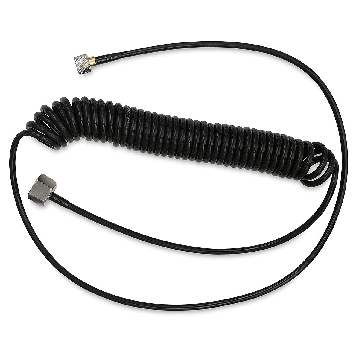 Iwata Airbrush Coiled Hose - 10 ft, 1/8" and 1/4" fittings