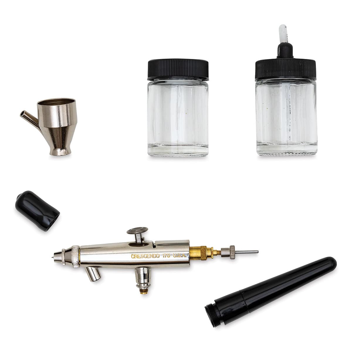 Badger Crescendo 175 Double Action Airbrush - Medium Tip Set, 175-2 (set contents)