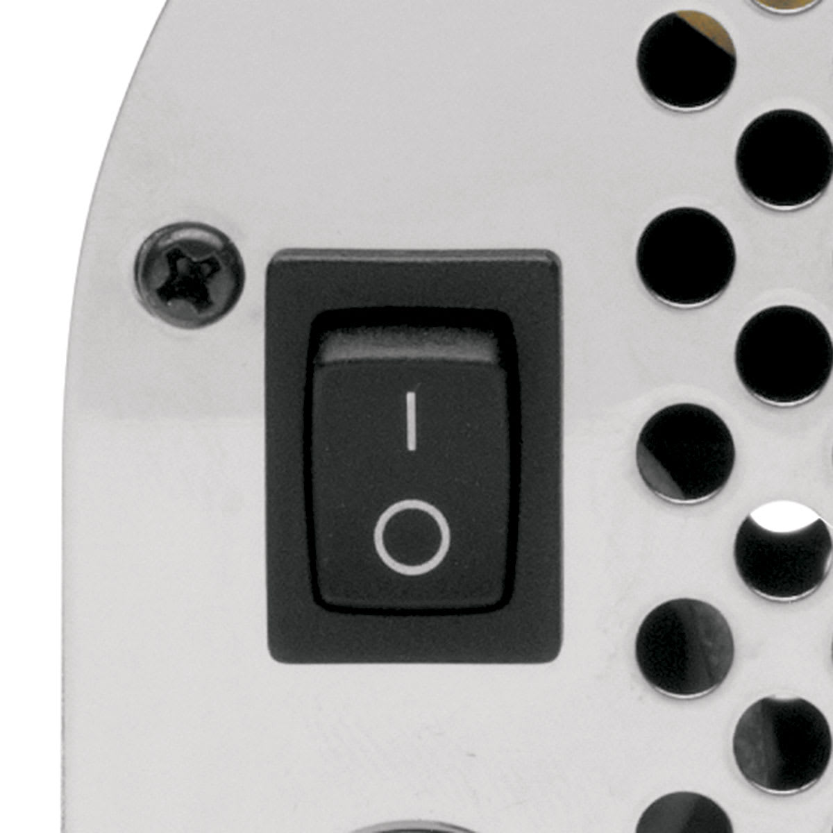 Iwata Silver Jet Studio Compressor - Right side view showing switch
