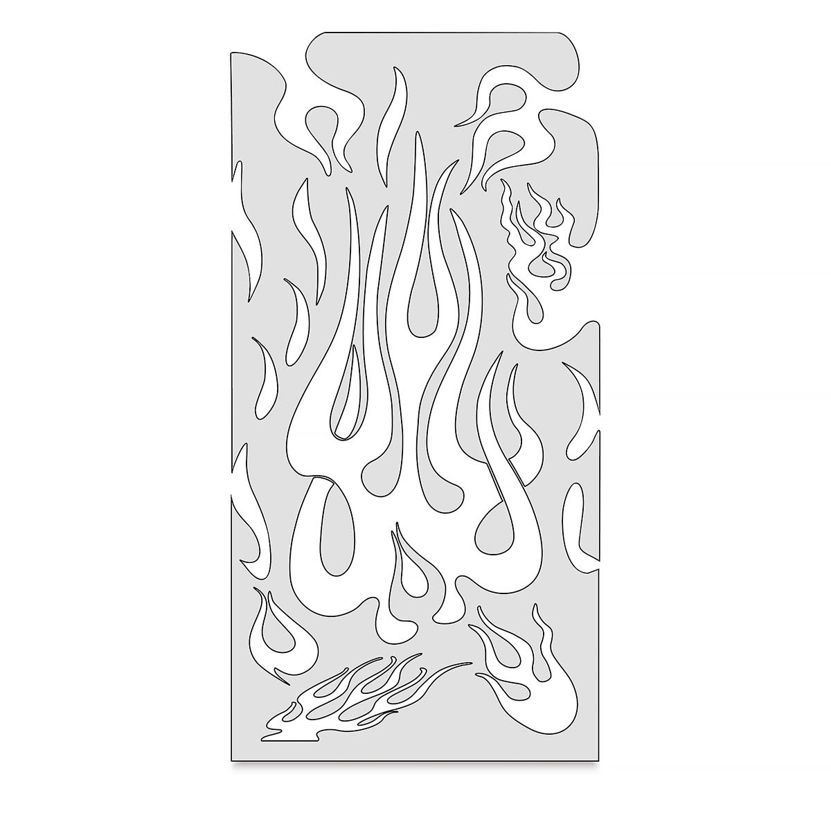 Iwata Artool Freehand Template - Set of 2, Flame Master Complete - single template