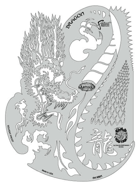 Kanji Master Dragon Template 