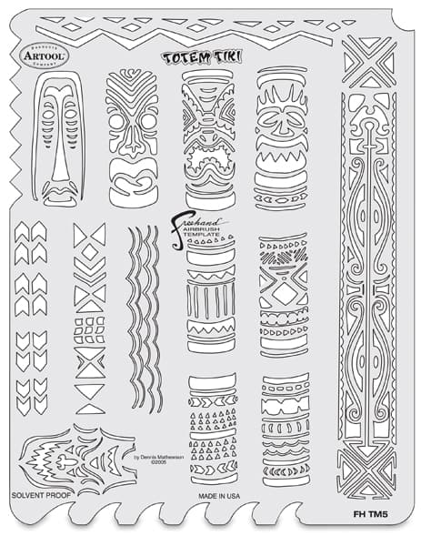 Tiki Master - Top view of Totem Tiki Template  