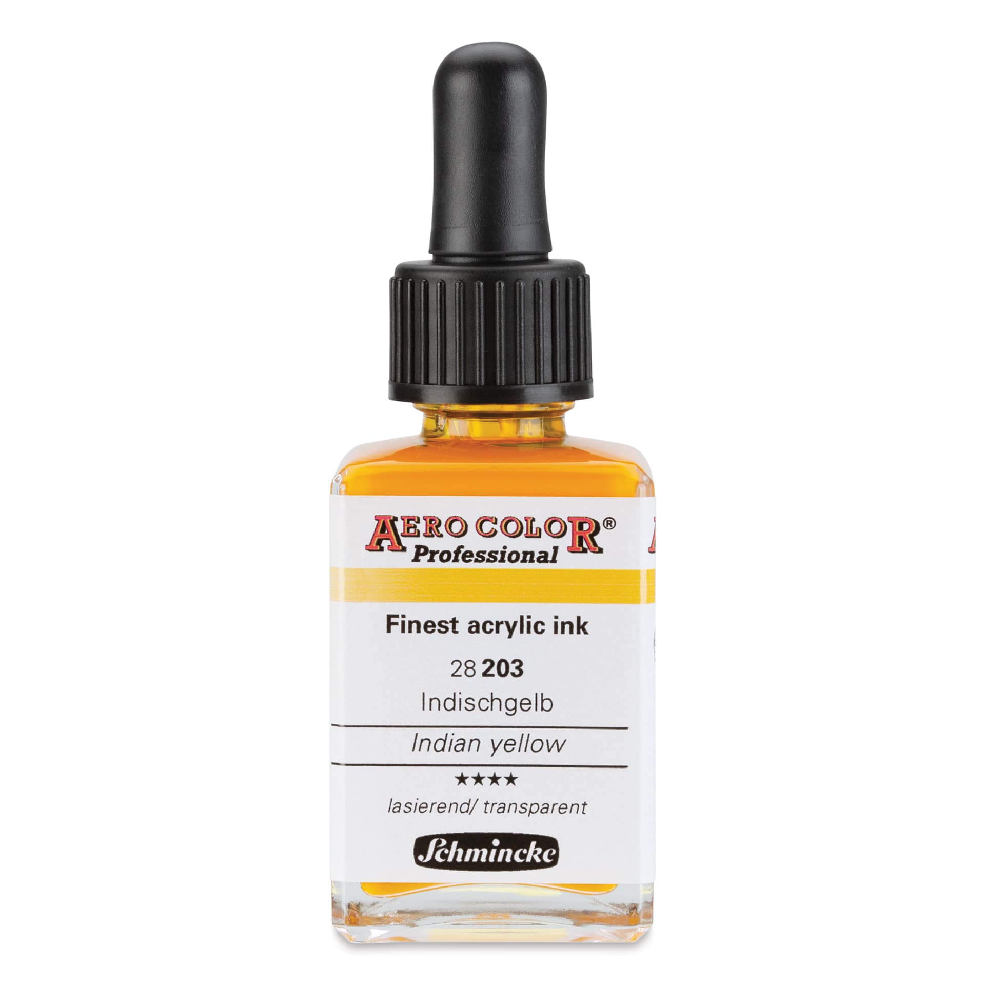 Schmincke Aero Color Professional Airbrush Color - 28 ml, Indian Yellow