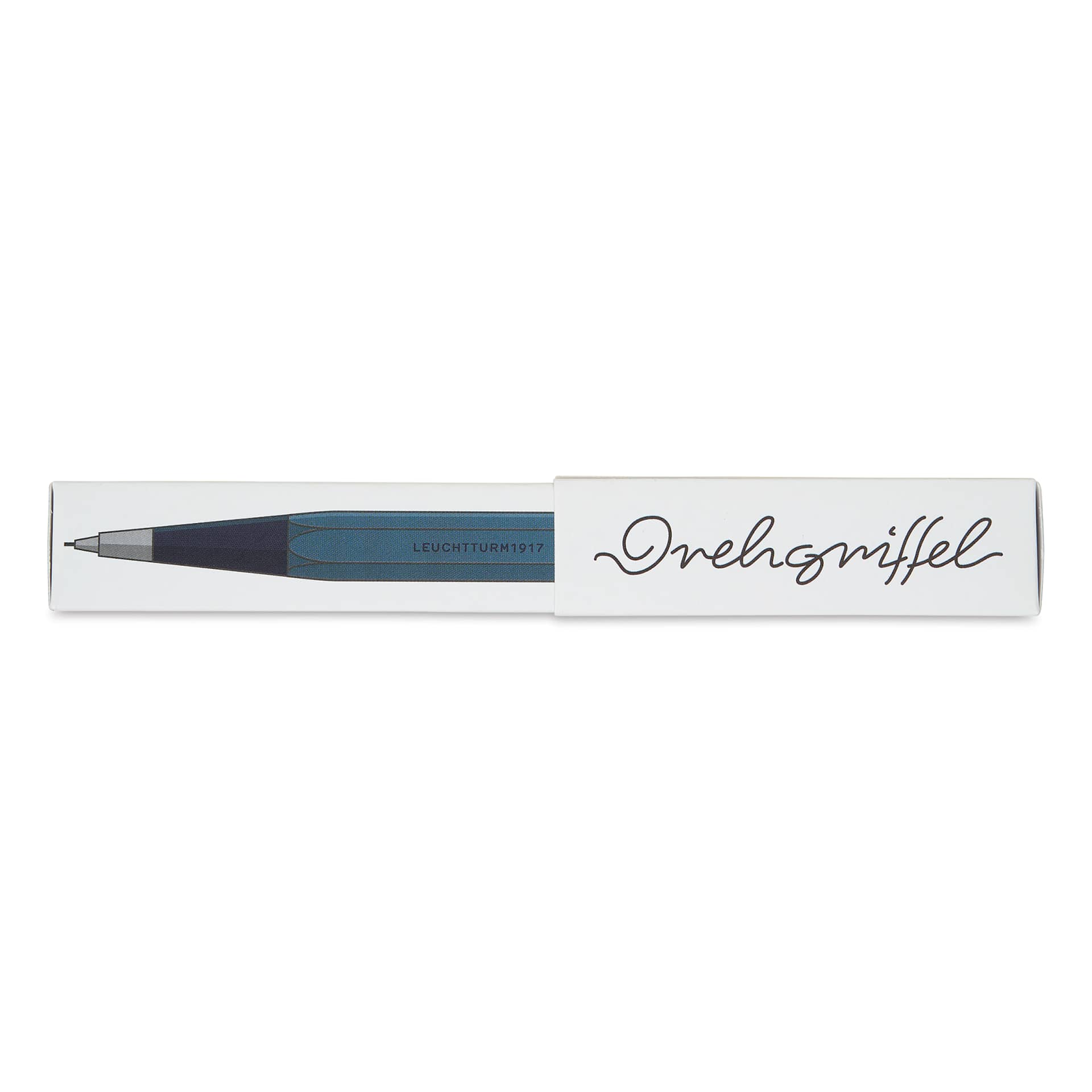 Leuchtturm1917 Drehgriffel Nr. 2 Mechanical Pencil - Stone Blue, front of the packaging