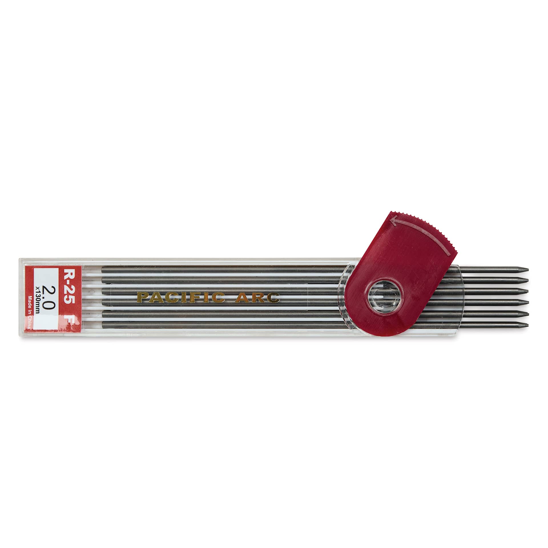 Pacific Arc Lead Refills - F, Pkg of 12, lead out of packaging