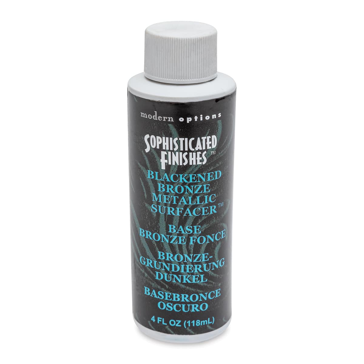 Metallic Surfacer Solution - 4 oz, Blackened Bronze - front