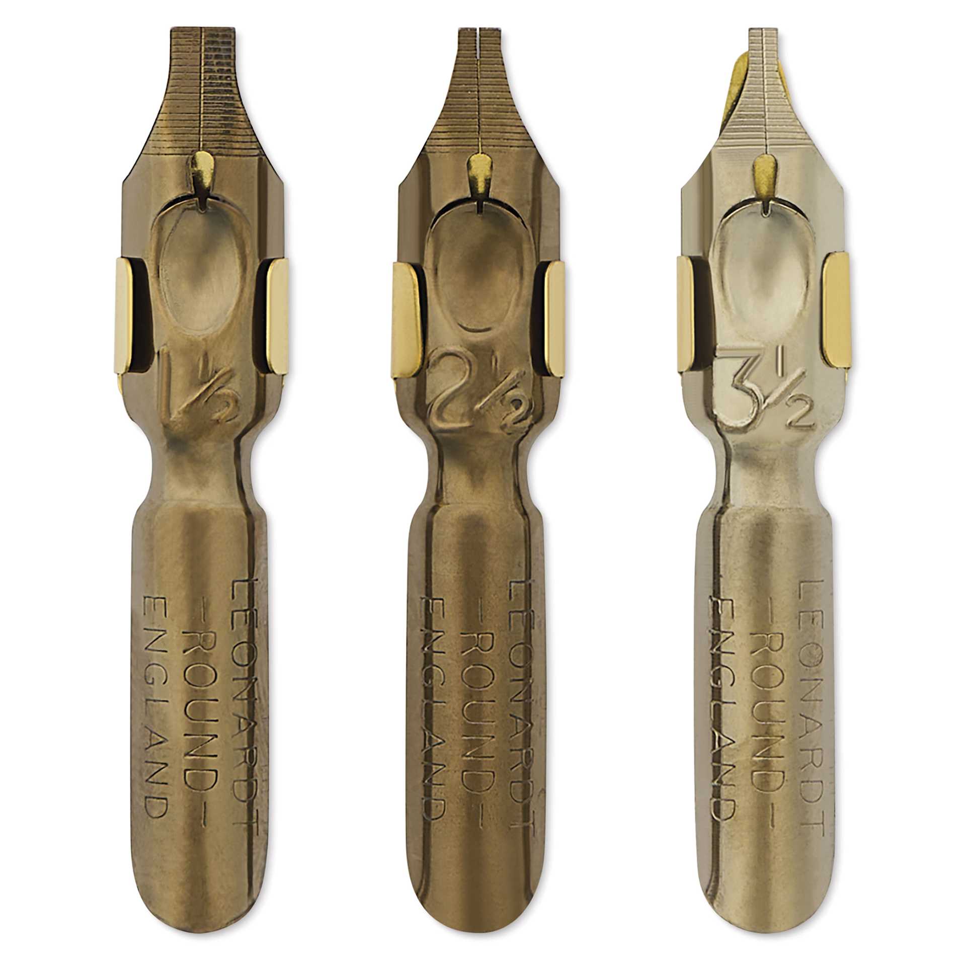 Manuscript Leonardt Dip Pen Nibs - Round Hand No. 2, Set of 3