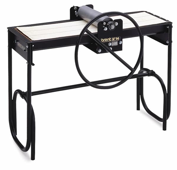 Brent SR-14 Slab Roller - Roller shown with leg assembly, sold separately