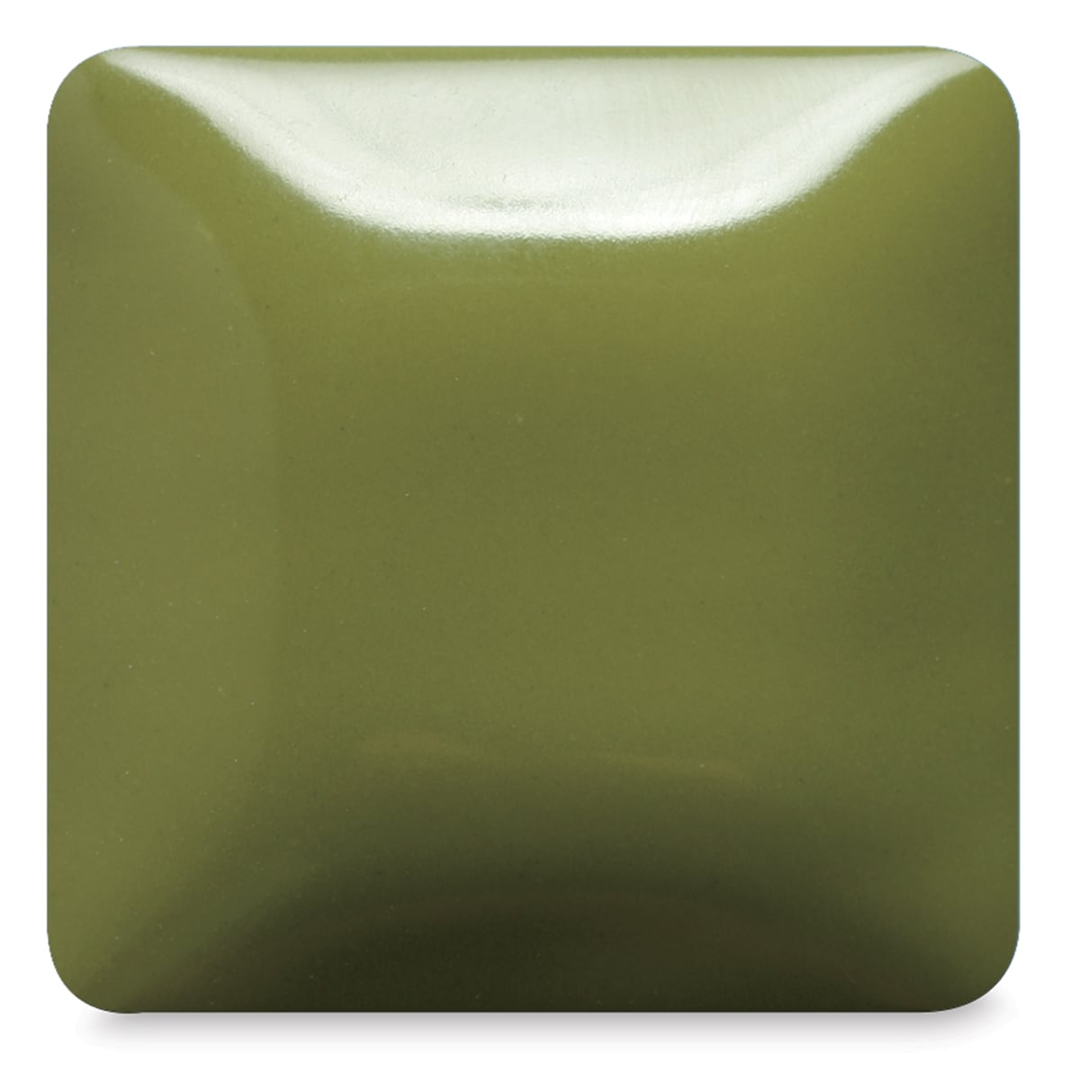 Mayco Stroke & Coat Wonderglaze - Toad-aly Green, fired at cone 06 oxidation