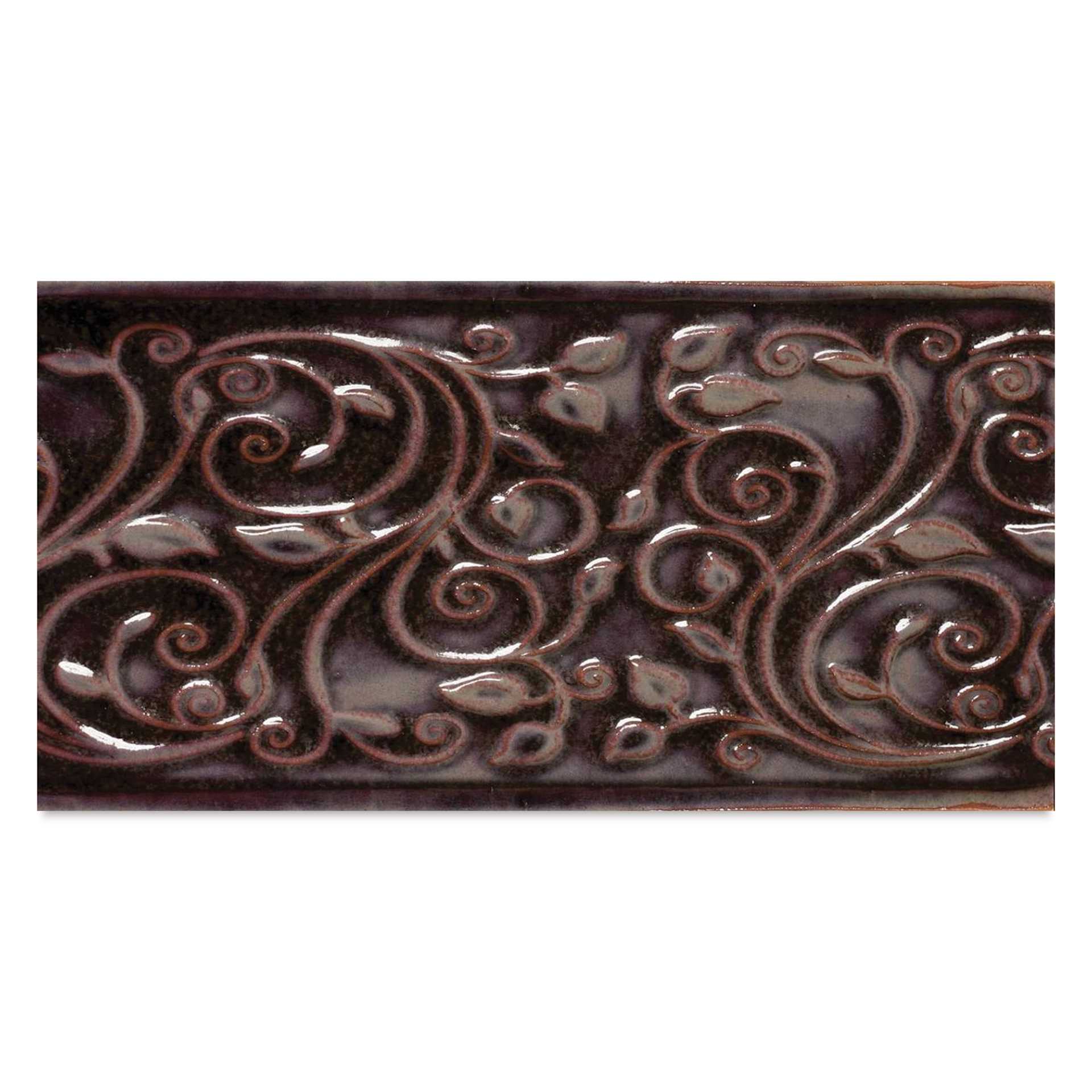 Amaco Opalescent Glaze - Mottled Burgundy