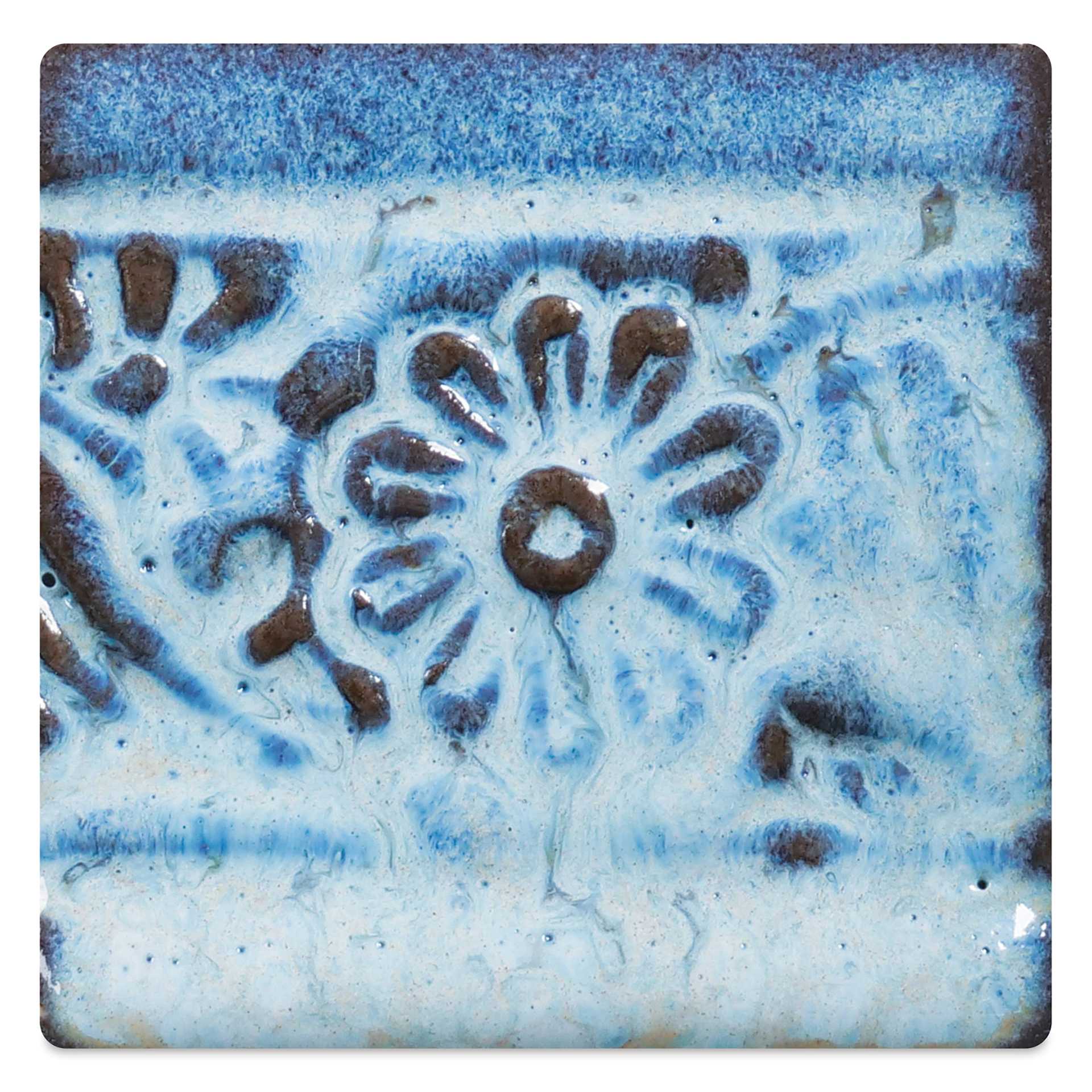 Amaco Potter's Choice Flux Glaze - Pint, Cirrus Flow blue haze