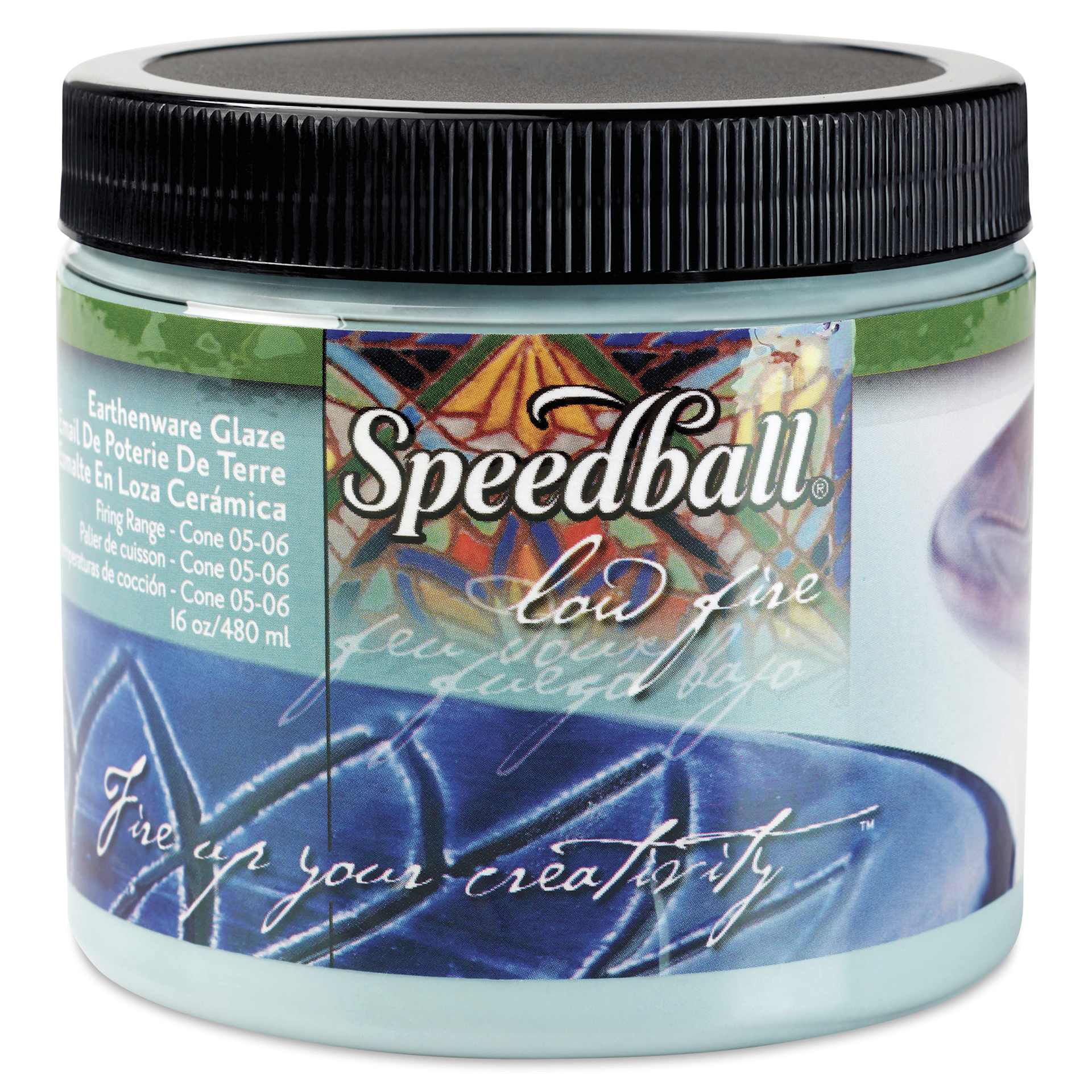 Speedball Earthenware Glaze - 16 oz, Turquoise